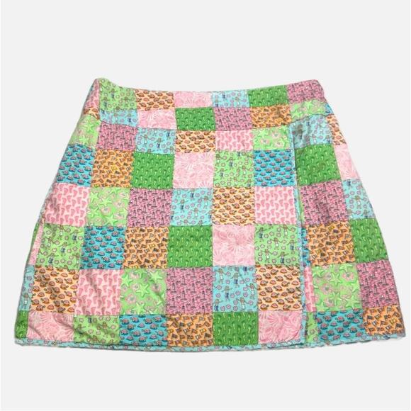 Vineyard Vines Patchwork Nautical Beach Themed Skirt - Picture 1 of 9